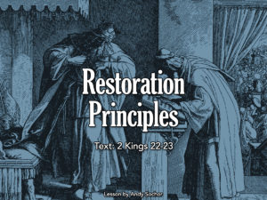 Restoration Principles